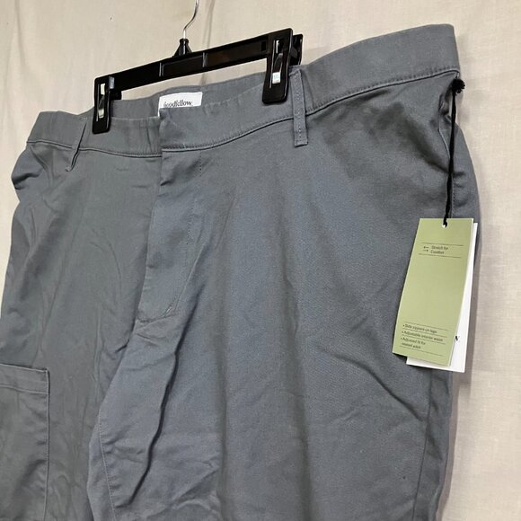 Goodfellow & Co Men's Gray 42X34 Slim Straight Fit Adaptive Chino Pant Ankle Zip - Picture 6 of 11